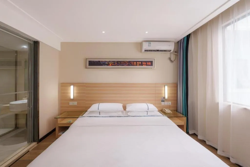 Bed in City Comfort Inn Wuhan Dream Times Jiedaokou