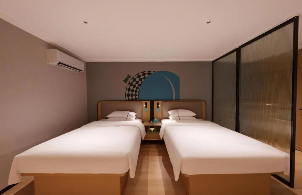 Bed in City Comfort Inn Wuhan Dream Times Jiedaokou