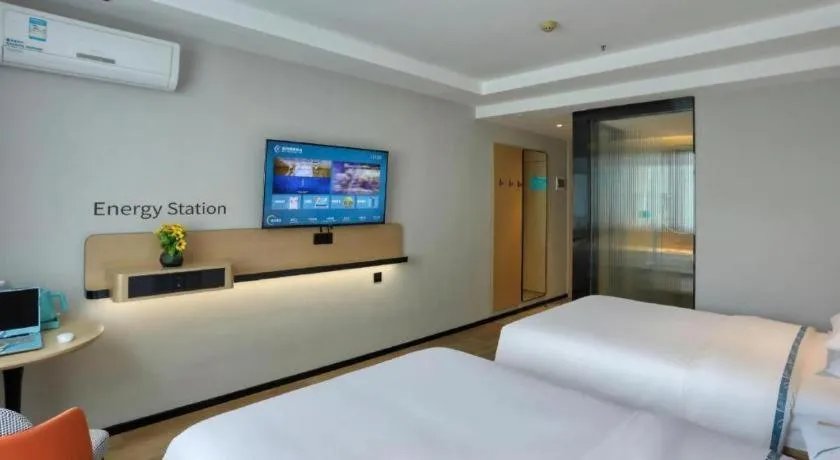 Bed in City Comfort Inn Guangzhou Tower Kecun Metro Station Dunhe