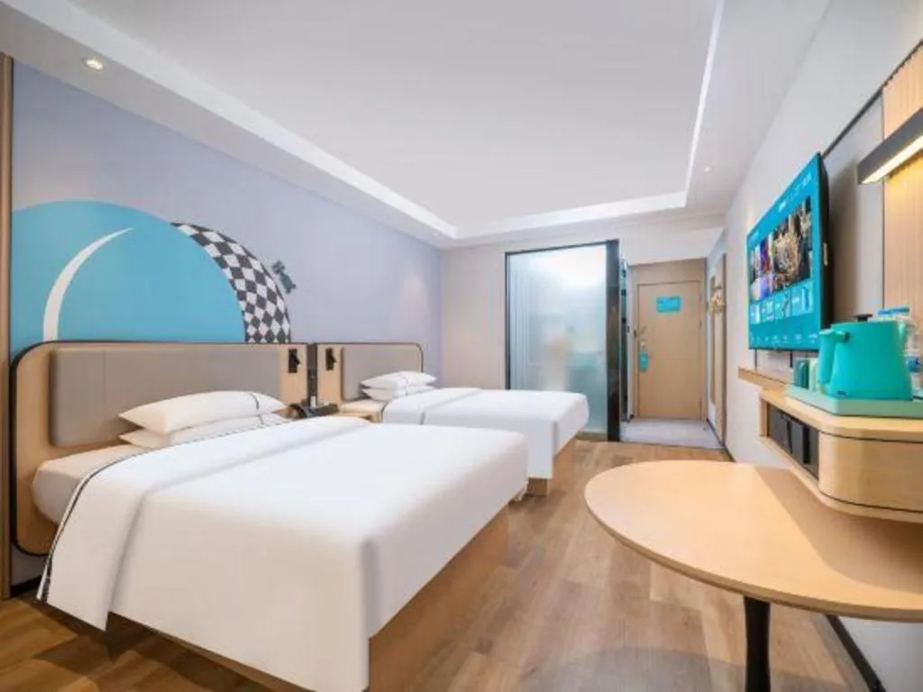 Bed in City Comfort Inn Guangzhou Tower Kecun Metro Station Dunhe