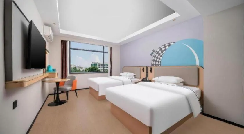Bed in City Comfort Inn Guangzhou Tower Kecun Metro Station Dunhe