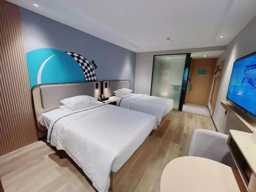 Bed in City Comfort Inn Guangzhou Tower Kecun Metro Station Dunhe