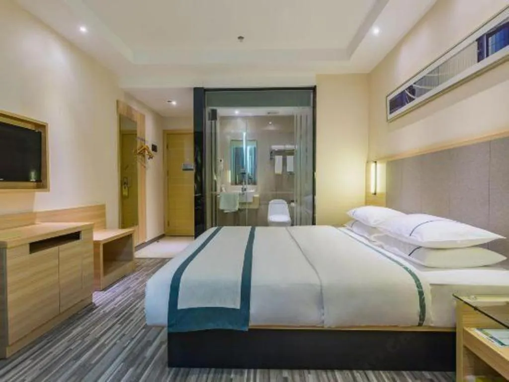 Bed in City Comfort Inn Guangzhou Tower Kecun Metro Station Dunhe