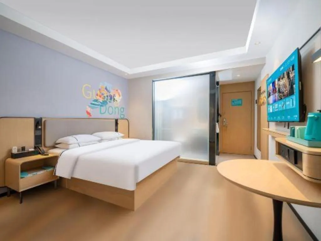 Bed in City Comfort Inn Guangzhou Tower Kecun Metro Station Dunhe