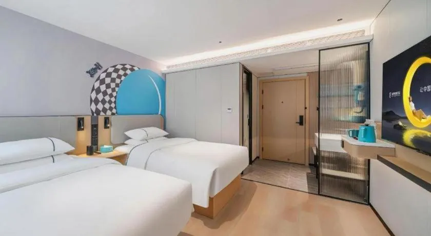 Bed in City Comfort Inn Guangzhou Tower Kecun Metro Station Dunhe