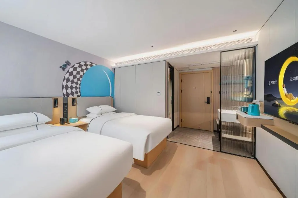 Bed in City Comfort Inn Guangzhou Tower Kecun Metro Station Dunhe