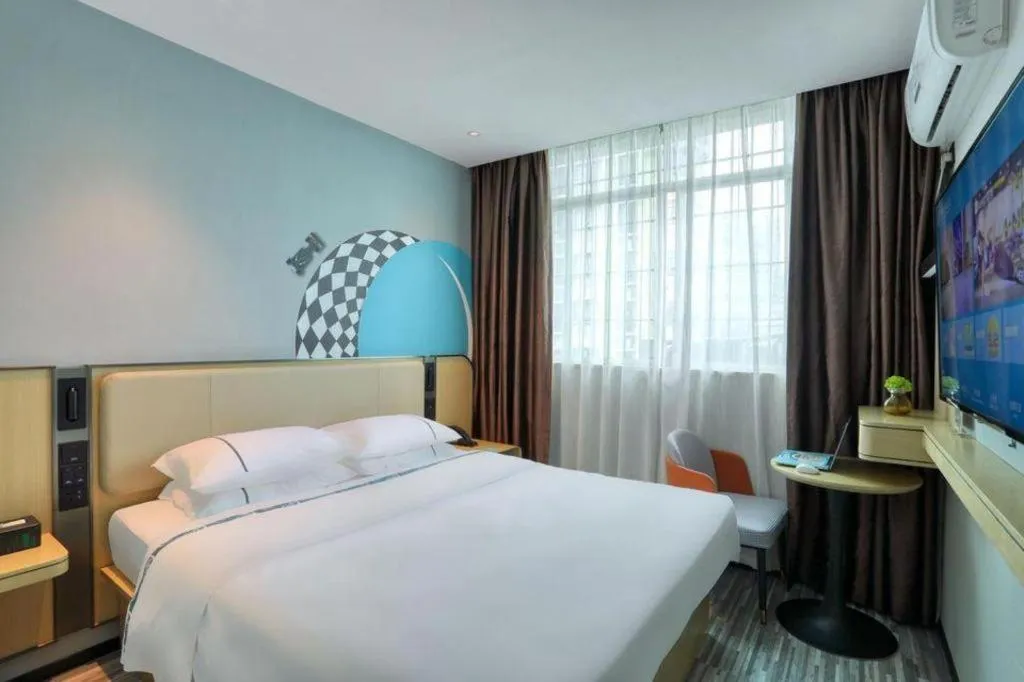 Bed in City Comfort Inn Guangzhou Tower Kecun Metro Station Dunhe