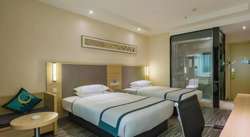 Bed in City Comfort Inn Guangzhou Tower Kecun Metro Station Dunhe