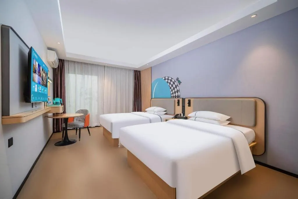 Bed in City Comfort Inn Guangzhou Tower Kecun Metro Station Dunhe