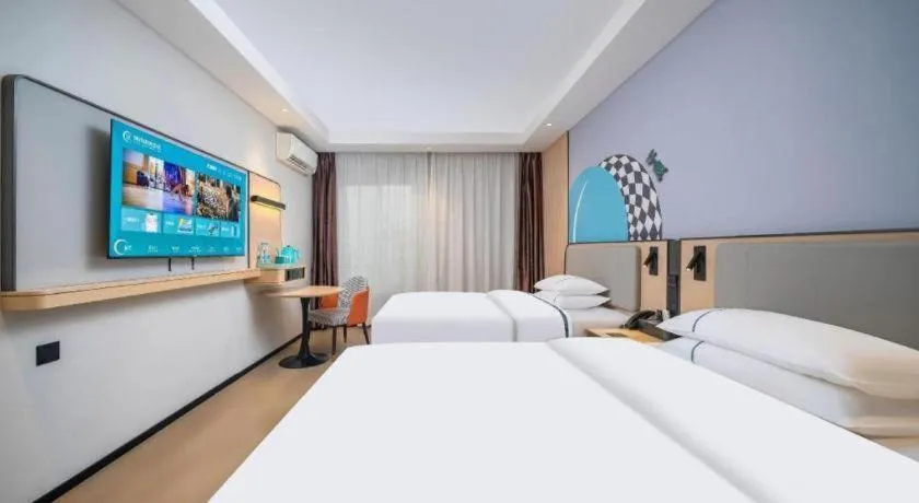 Bed in City Comfort Inn Guangzhou Tower Kecun Metro Station Dunhe