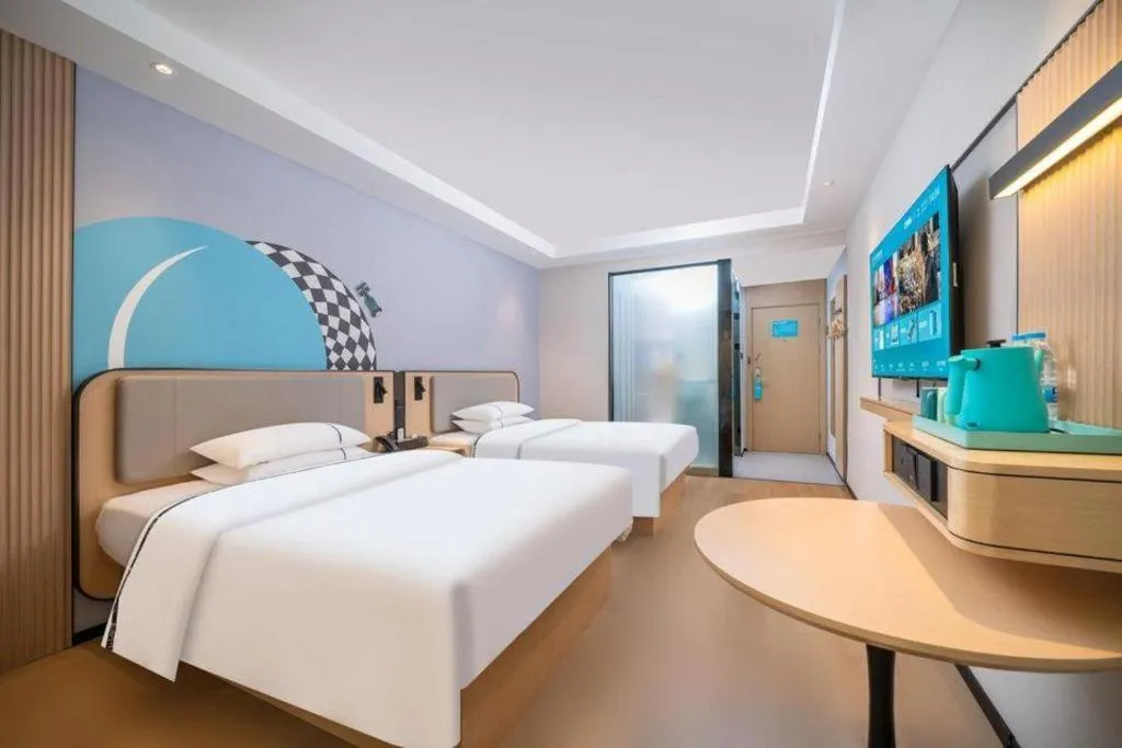 Bed in City Comfort Inn Guangzhou Tower Kecun Metro Station Dunhe