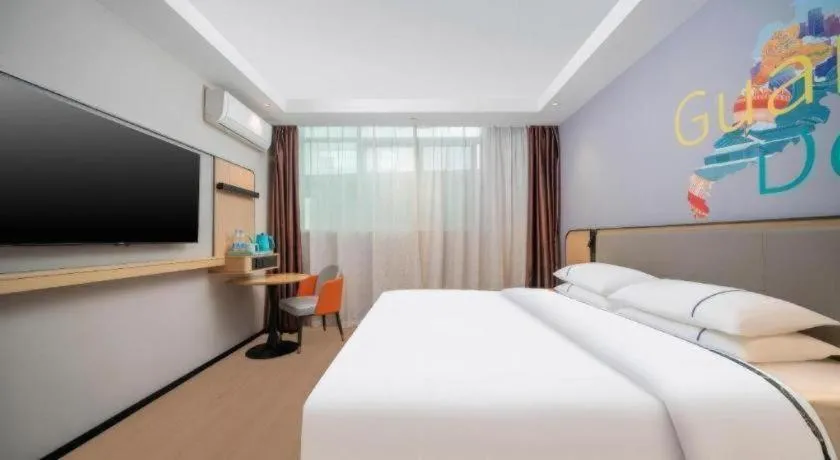 Bed in City Comfort Inn Guangzhou Tower Kecun Metro Station Dunhe