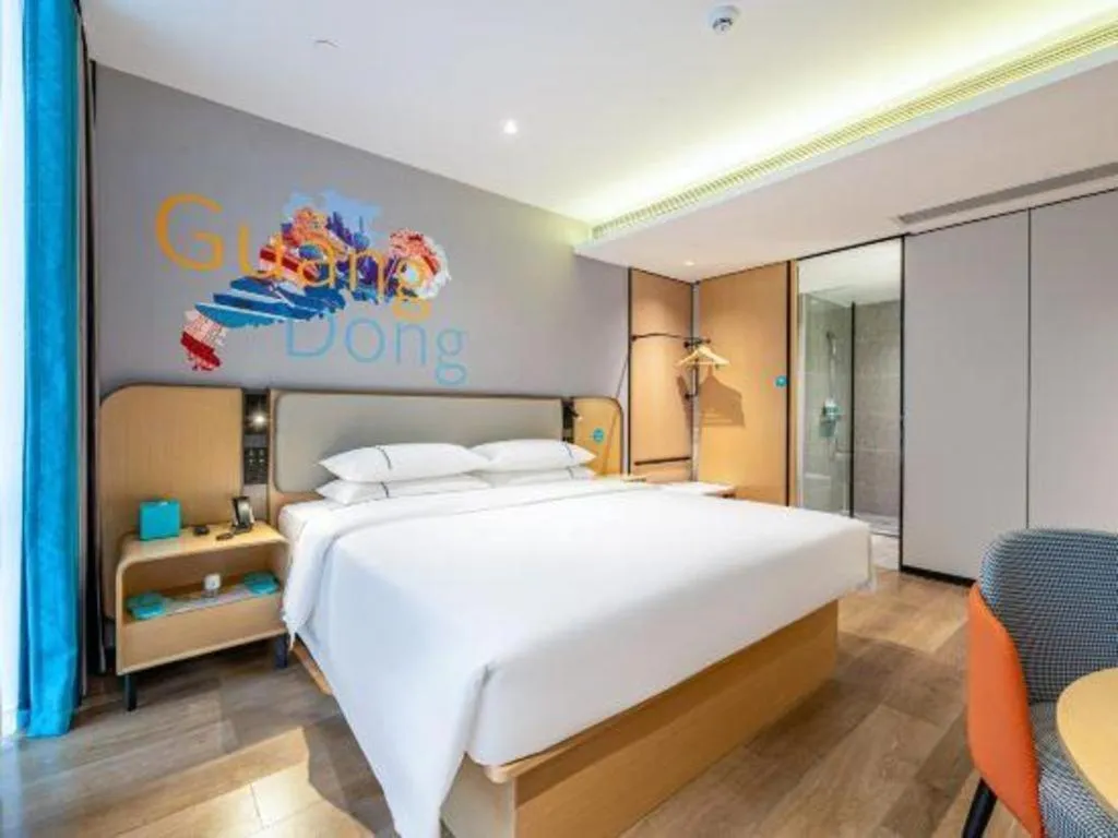 Bed in City Comfort Inn Guangzhou Tower Kecun Metro Station Dunhe