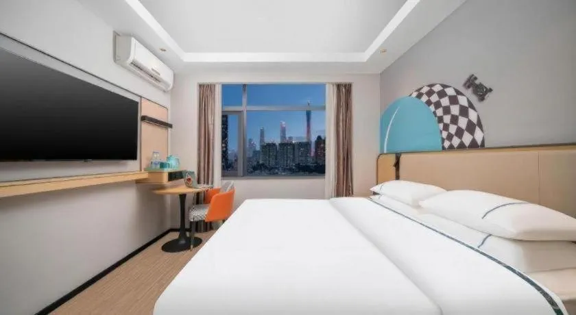 Bed in City Comfort Inn Guangzhou Tower Kecun Metro Station Dunhe