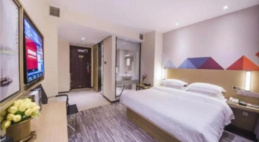 Bed in Borrman Hotel Guilin High-speed Railway North Station Evergrande Plaza