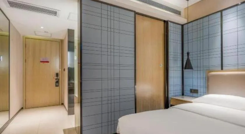 Bed in Echarm Hotel Yiyang Wanda Plaza