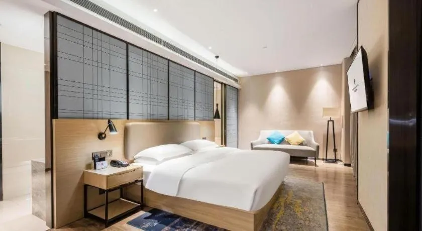 Bed in Echarm Hotel Yiyang Wanda Plaza
