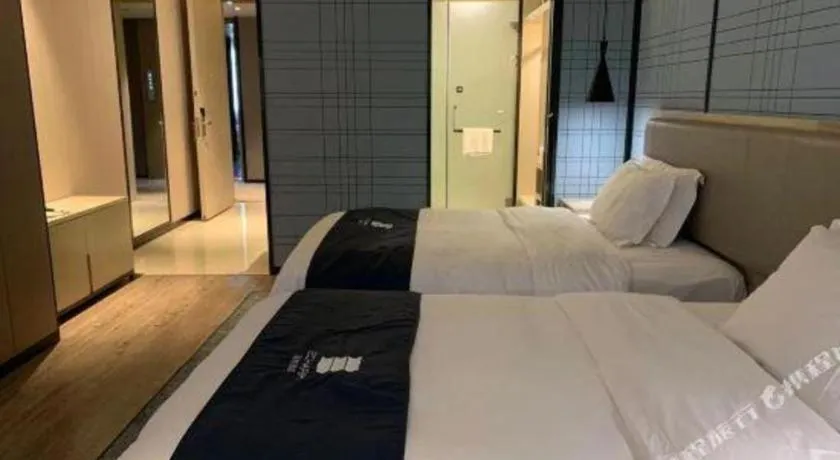 Bed in Echarm Hotel Yiyang Wanda Plaza
