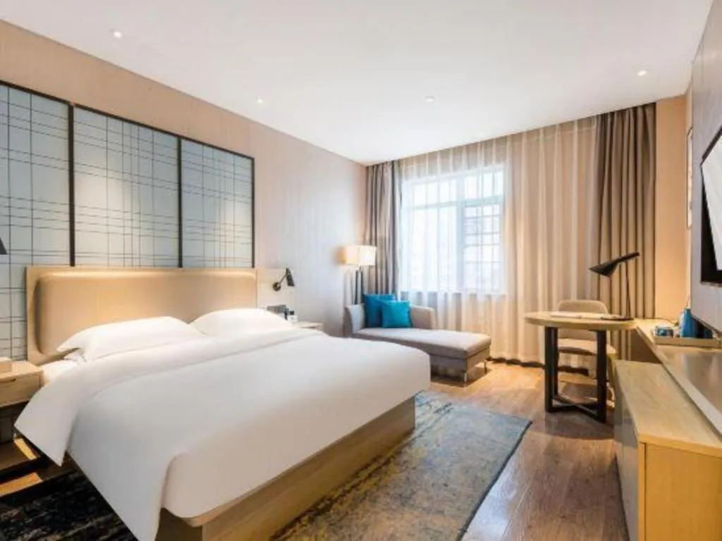 Bed in Echarm Hotel Yiyang Wanda Plaza