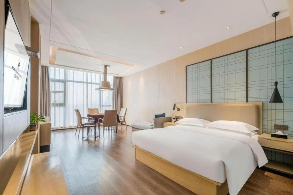 Bed in Echarm Hotel Yiyang Wanda Plaza