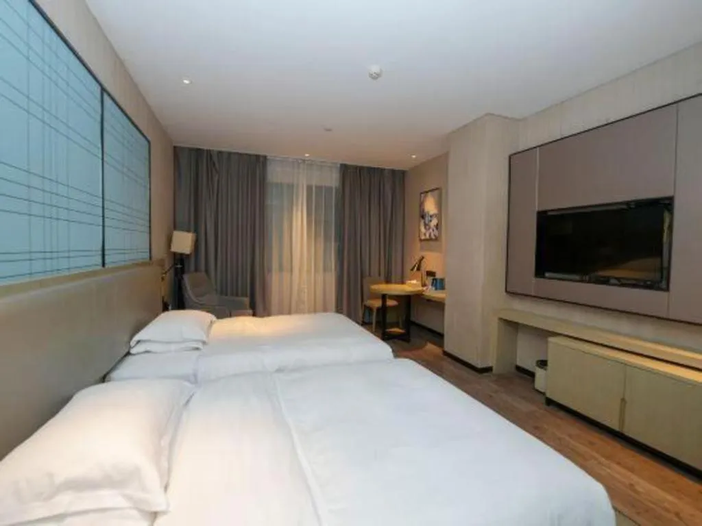 Bed in Echarm Hotel Yiyang Wanda Plaza
