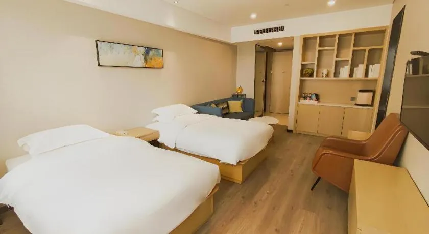 Bed in Echarm Hotel Xian Ming City Wall South Gate