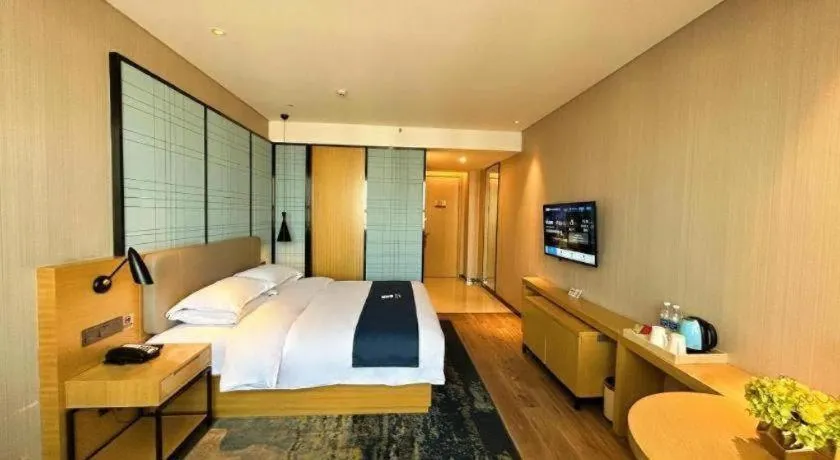 Bed in Echarm Hotel Xian Ming City Wall South Gate