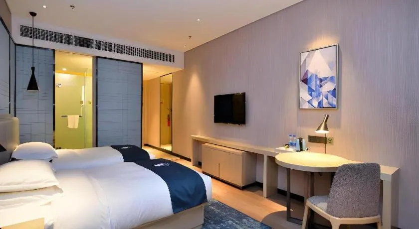 Bed in Echarm Hotel Xian Ming City Wall South Gate