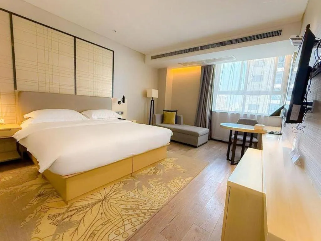 Bed in Echarm Hotel Xian Ming City Wall South Gate