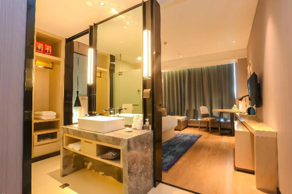 Bed in Echarm Hotel Xian Ming City Wall South Gate