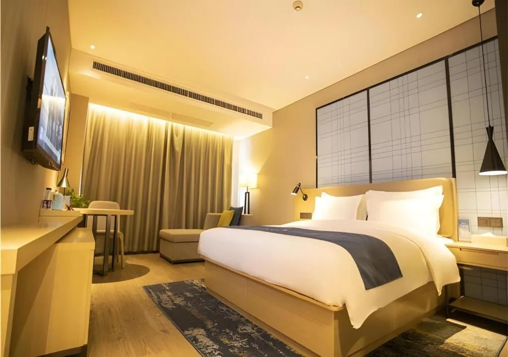 Bed in Echarm Hotel Xian Ming City Wall South Gate