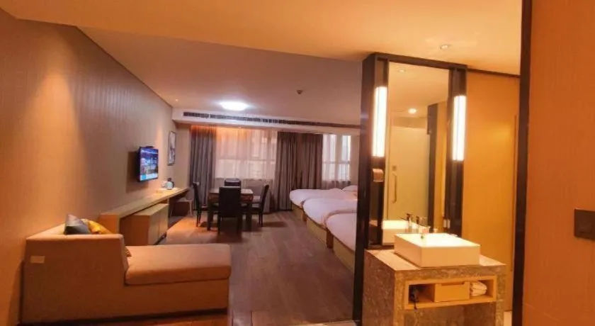 Bed in Echarm Hotel Xian Ming City Wall South Gate