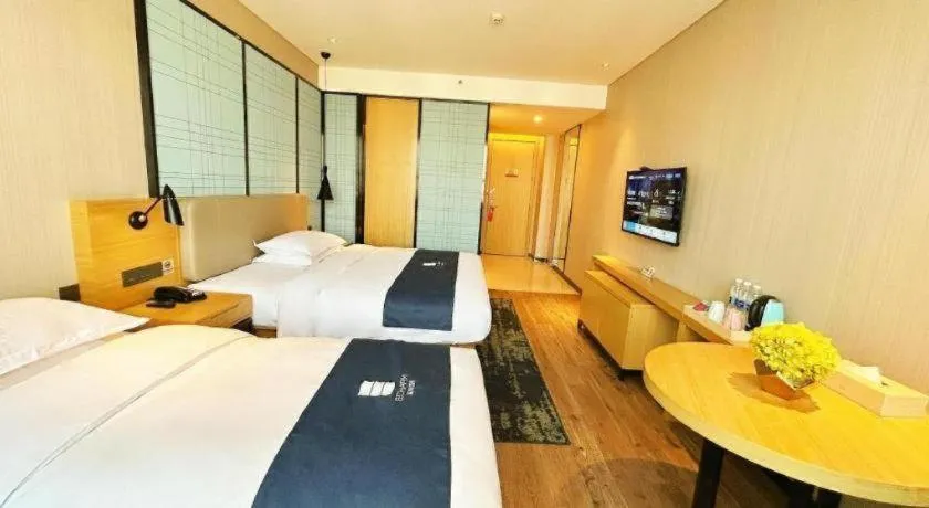 Bed in Echarm Hotel Xian Ming City Wall South Gate