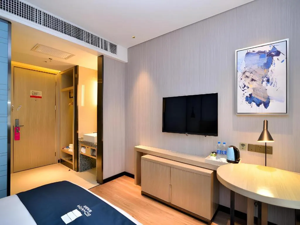 Bed in Echarm Hotel Xian Ming City Wall South Gate