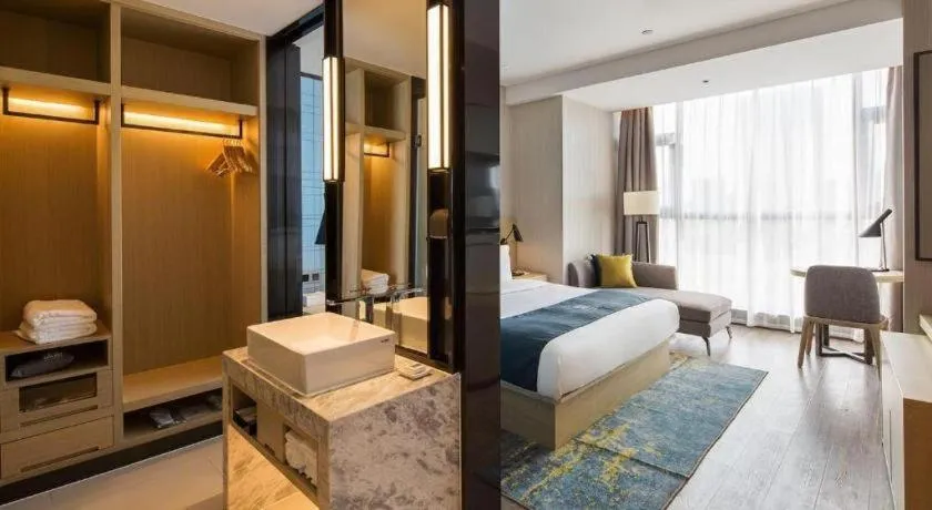 Bed in Echarm Hotel Changsha Gaoqiao