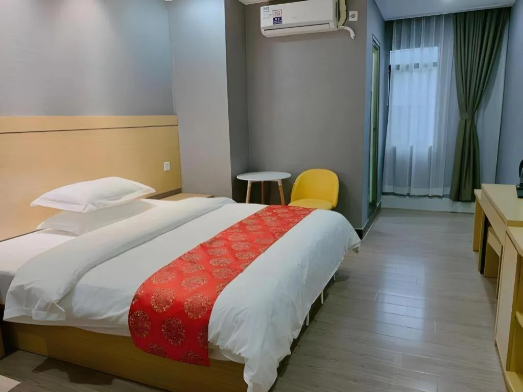 Bed in Ying Feng Yuan Hotel