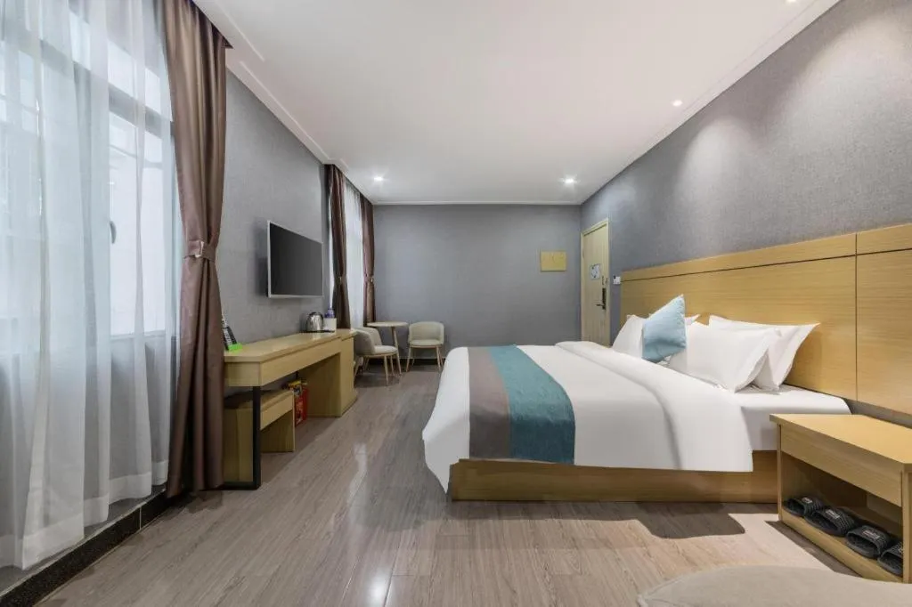 Bed in Ying Feng Yuan Hotel