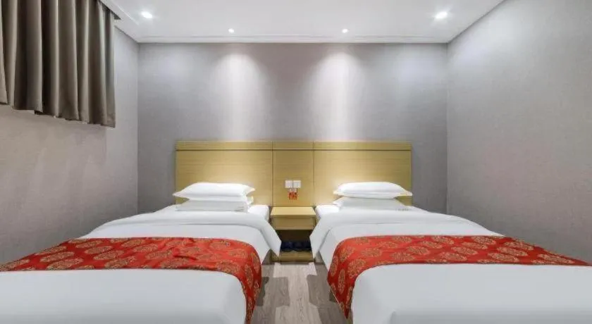 Bed in Ying Feng Yuan Hotel