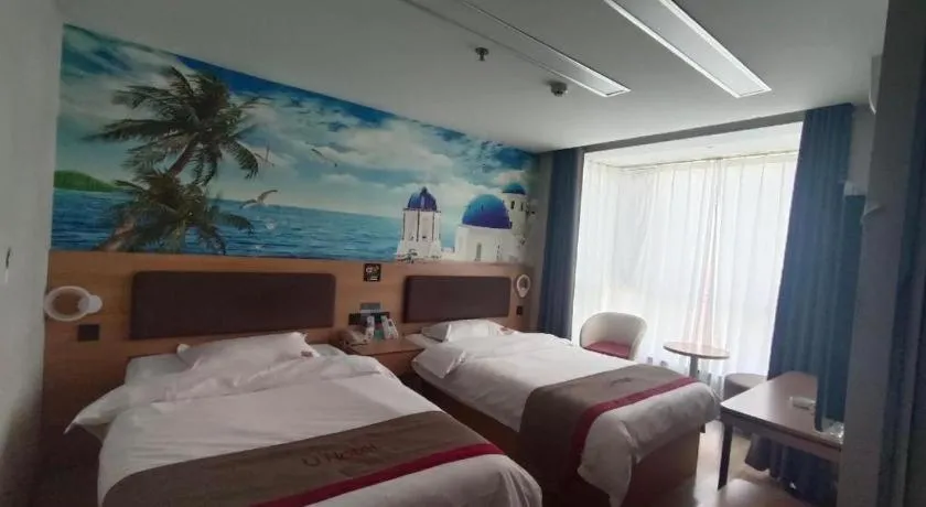 Bed in Thank Inn Plus Hotel Shandong Binzhou Zhanhua District Jinhai Six Road