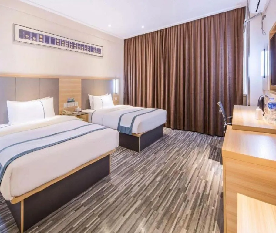 Bed in City Comfort Inn Wuhan Tianhe Airport Julong Avenue Metro Station
