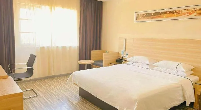 Bed in City Comfort Inn Wuhan Tianhe Airport Julong Avenue Metro Station