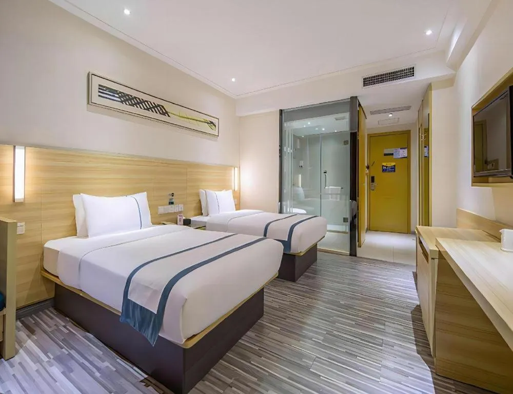 Bed in City Comfort Inn Wuhan Tianhe Airport Julong Avenue Metro Station