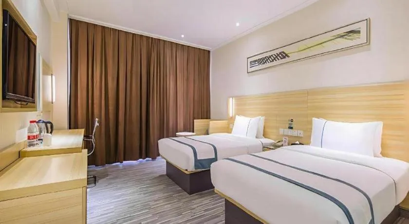Bed in City Comfort Inn Wuhan Tianhe Airport Julong Avenue Metro Station