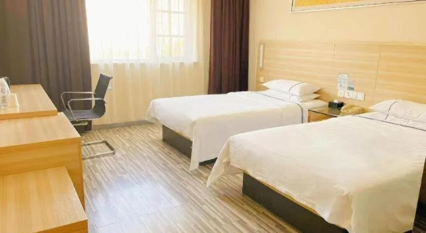 Bed in City Comfort Inn Wuhan Tianhe Airport Julong Avenue Metro Station