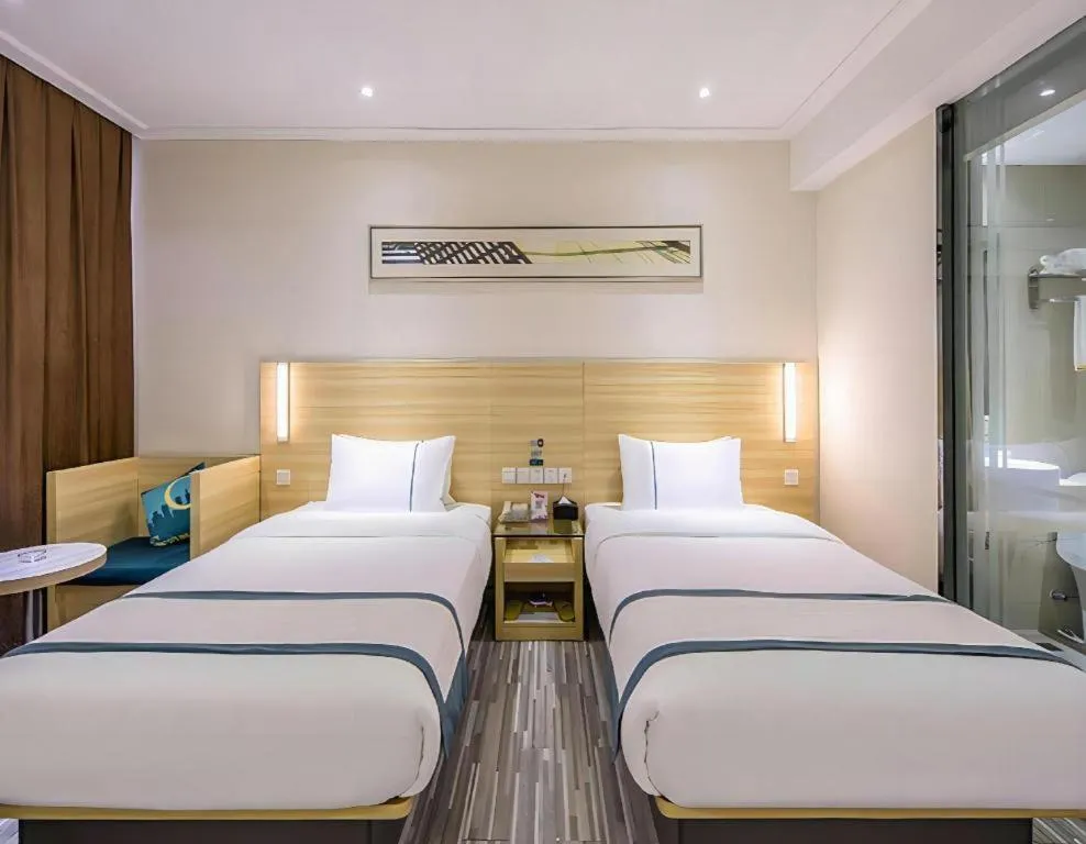 Bed in City Comfort Inn Wuhan Tianhe Airport Julong Avenue Metro Station