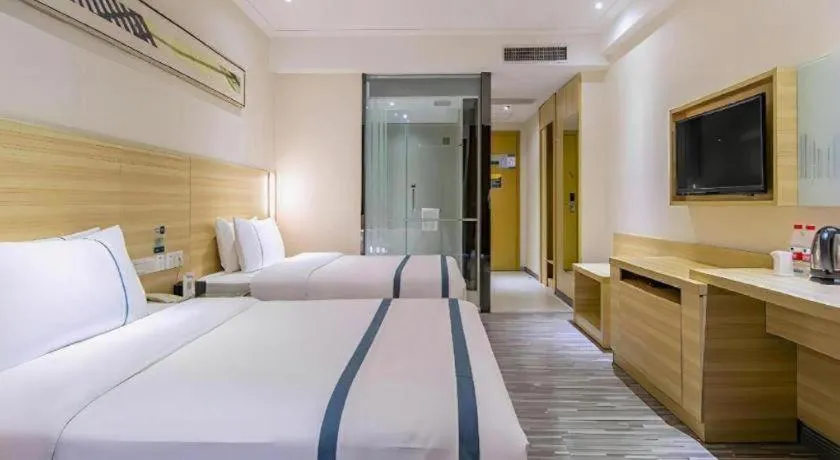 Bed in City Comfort Inn Wuhan Tianhe Airport Julong Avenue Metro Station