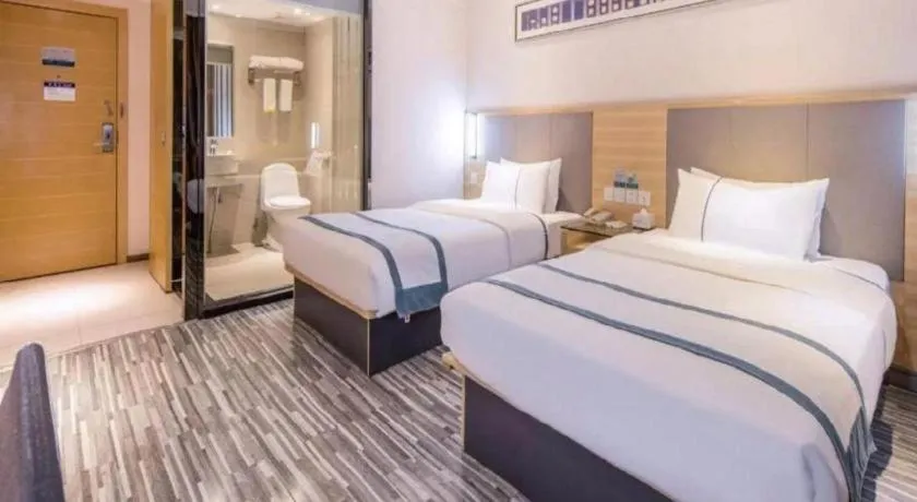 Bed in City Comfort Inn Wuhan Tianhe Airport Julong Avenue Metro Station