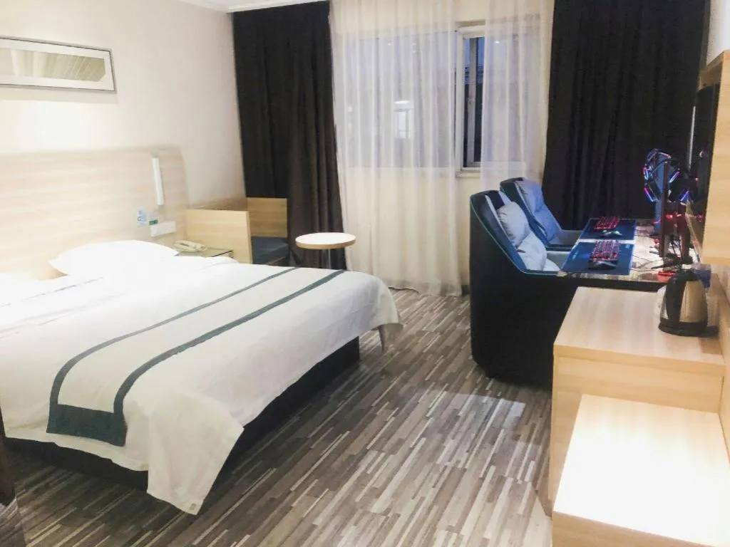 Bed in City Comfort Inn Wuhan Tianhe Airport Julong Avenue Metro Station