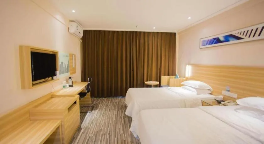 Bed in City Comfort Inn Wuhan Tianhe Airport Julong Avenue Metro Station