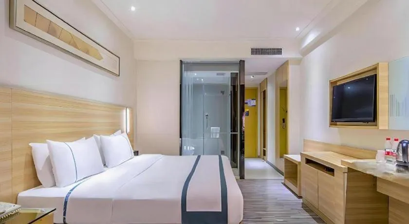 Bed in City Comfort Inn Wuhan Tianhe Airport Julong Avenue Metro Station